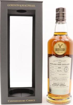 Highland Park 1991 GM Connoisseurs Choice Cask Strength Refill Sherry Butt #4452 54.7% 700ml