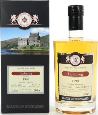 Laphroaig 1990 MoS Bourbon Hogshead #2229 52.6% 700ml