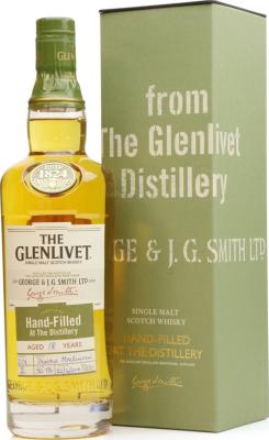 Glenlivet 18yo Hand-filled at the distillery Bourbon Cask 50.7% 700ml