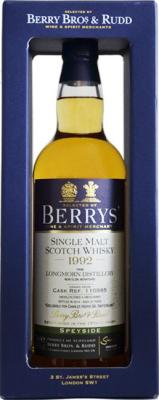 Longmorn 1992 BR Berrys #110985 Charles Hofer SA 50.1% 700ml