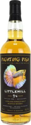 Littlemill 1990 JW Fighting Fish 24yo Bourbon Cask Monnier Trading 52.3% 700ml