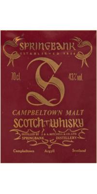 Springbank 10yo 43% 700ml