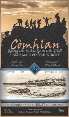 Secret Islay Comhlan 1. BW Comhlan 1 Sherry Oak Facebook Group 56.3% 700ml