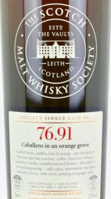 Mortlach 1989 SMWS 76.91 Caballero in an orange grove 22yo Refill Ex-Sherry Butt 57.9% 700ml