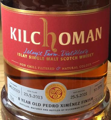 Kilchoman 2013 342/2013 La Societe Des Alcools Du Quebec 55.6% 700ml