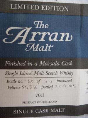 Arran Marsala Cask 59.5% 700ml