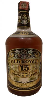 Old Royal 15yo BMcK Blended De-Luxe Scotch Whisky 43% 750ml