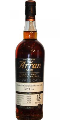 Arran 2004 Private Cask Sherry Hogshead 2004/014 Spec's 53.7% 700ml