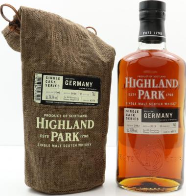 Highland Park 2002 Single Cask Series #6353 Germany Exclusive 58.3% 700ml