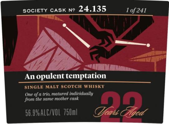 Macallan 1996 SMWS 24.135 An opulent temptation 1st Fill Ex-Pedro Ximenez Hogshead 56.9% 750ml