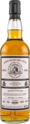 Dalmunach 2016 DT Sherry Cask Octave Small Batch Oloroso Sherry Octave Kirsch Import 54.9% 700ml