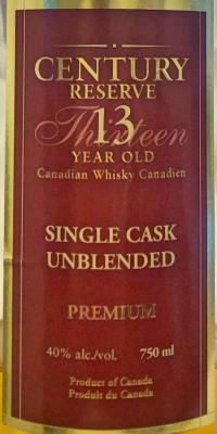 Century Reserve 13yo 40% 750ml