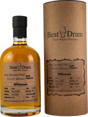 Williamson 2015 BD Refill Hogshead #131 59.3% 700ml