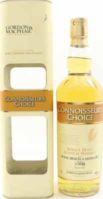 Royal Brackla 1998 GM Connoisseurs Choice Refill American Hogsheads 46% 700ml