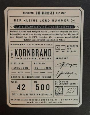 Der kleine Lord #04 Islay Sherry French Oak 42% 500ml