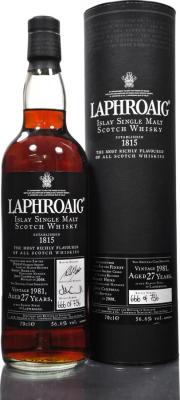 Laphroaig 1981 Oloroso Sherry Casks 57.4% 700ml