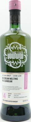 Strathclyde 2005 SMWS G10.27 Ice cream melting in A sunbeam 2nd Fill Ex-Bourbon Barrel 62% 700ml