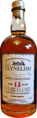 Clynelish 1997 HS Old Blacksmith's Single Malt Whisky Refill Sherry Hogshead 46% 700ml