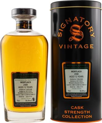 Mortlach 2008 SV Cask Strength Collection Bourbon barrels 56.8% 700ml