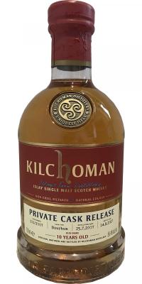 Kilchoman 2007 Private Cask Release Bourbon 213/2007 56.4% 700ml