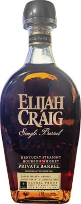 Elijah Craig 9yo Private Barrel Reservebar 61.95% 750ml