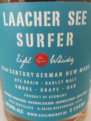 Eifel Whisky Laacher See Surfer Whisky Bourbon Moscatel 46% 200ml