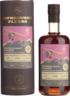 Undisclosed Distillery Orkney 1999 AWWC Infrequent Flyers #5743 52% 700ml