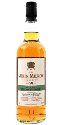 Cragganmore 1987 JY The John Milroy Selection Refill Hogshead 1265 57% 700ml