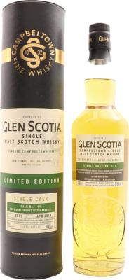 Glen Scotia 2013 Limited Edition Single Cask 1st Fill Bourbon #144 The Ardshiel Hotel Campbeltown 57.8% 700ml