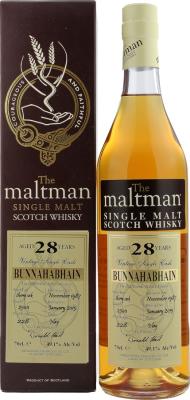 Bunnahabhain 1987 MBl The Maltman Sherry Cask #2500 49.1% 700ml