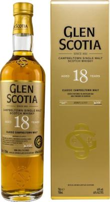 Glen Scotia 18yo Classic Campeltown Malt Refill Barrel & Hogshead + 1st Fill Oloroso 46% 700ml