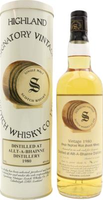 Allt-A-Bhainne 1980 SV Vintage Collection 19yo Oak Cask #19003 43% 700ml