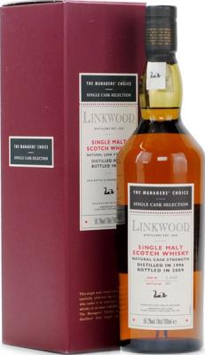 Linkwood 1996 The Managers Choice Bodega Sherry European Oak #10552 58.2% 700ml