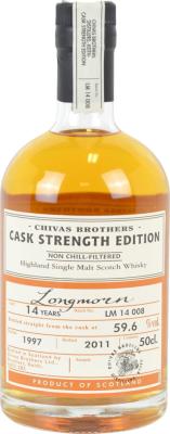 Longmorn 1997 Chivas Brothers Cask Strength Edition 14yo 59.6% 500ml