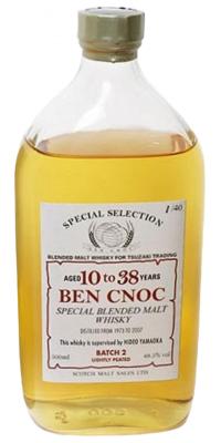 Ben Cnoc Aged 10 to 38yo HY Special Selection Batch 2 Tsuzaki Trading 49.5% 500ml