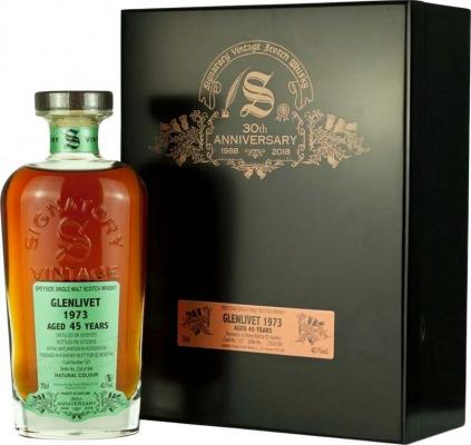 Glenlivet 1973 SV 30th Anniversary Hogshead + Sherry Butt 12/1 43.1% 700ml