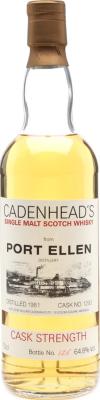 Port Ellen 1981 CA Distillery Label #1293 64.8% 700ml