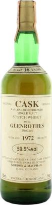 Glenrothes 1972 GM Original Cask Natural High Strength 59.5% 750ml