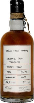 Single Malt Whisky Secret Islay myBar Peated Cocktail Cask Finish 54.5% 500ml