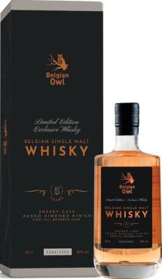 Belgian Owl Sherry Pedro Ximenez Cask 5yo 46% 500ml