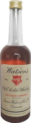 Watson's No. 10 Very Fine Old Scotch Whisky Age & Quality Guaranteed Charles Hosie GmbH Hamburg 43% 700ml
