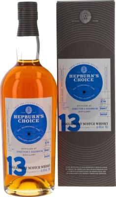 Director's Highbrow Distillery 2007 HL Hepburn's Choice Quarter Cask 46% 700ml