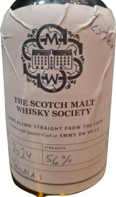 The Scotch Malt Whisky Society Blend SMWS Straight From The Cask SMWS Festival in Vejle 2024 56% 350ml
