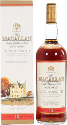 Macallan 10yo Cask Strength Sherry Oak Casks from Jerez 58.5% 1000ml