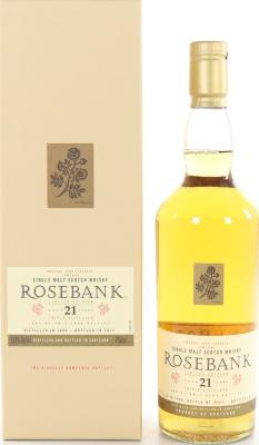 Rosebank 1990 Diageo Special Releases 2011 Refill American and European Oak Casks 53.8% 750ml