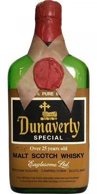 Dunaverty 25yo Es 100% Pure Malt The 25th birthday of Constructa 43% 700ml