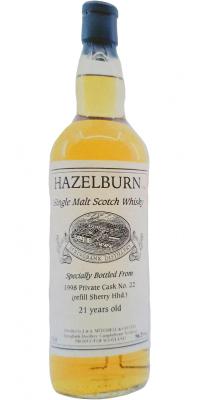 Hazelburn 1998 Private Cask Refill Sherry Hogshead #22 56.2% 700ml