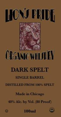 Lion's Pride Dark Spelt Single Barrel New American Oak Barrel 40% 750ml