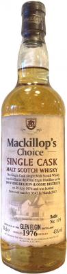 Glen Elgin 1976 McC Single Cask 3543 43% 700ml