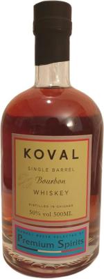 Koval Single Barrel Premium Spirits 50% 500ml